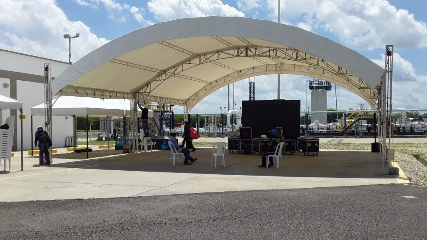 carpa tipo hangar industriales